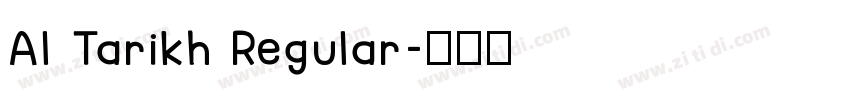 Al Tarikh Regular字体转换